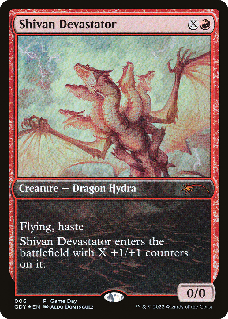 Shivan Devastator (GAME-006) [Misc] Game Day Promos Foil MTG Single Wizards of the Coast