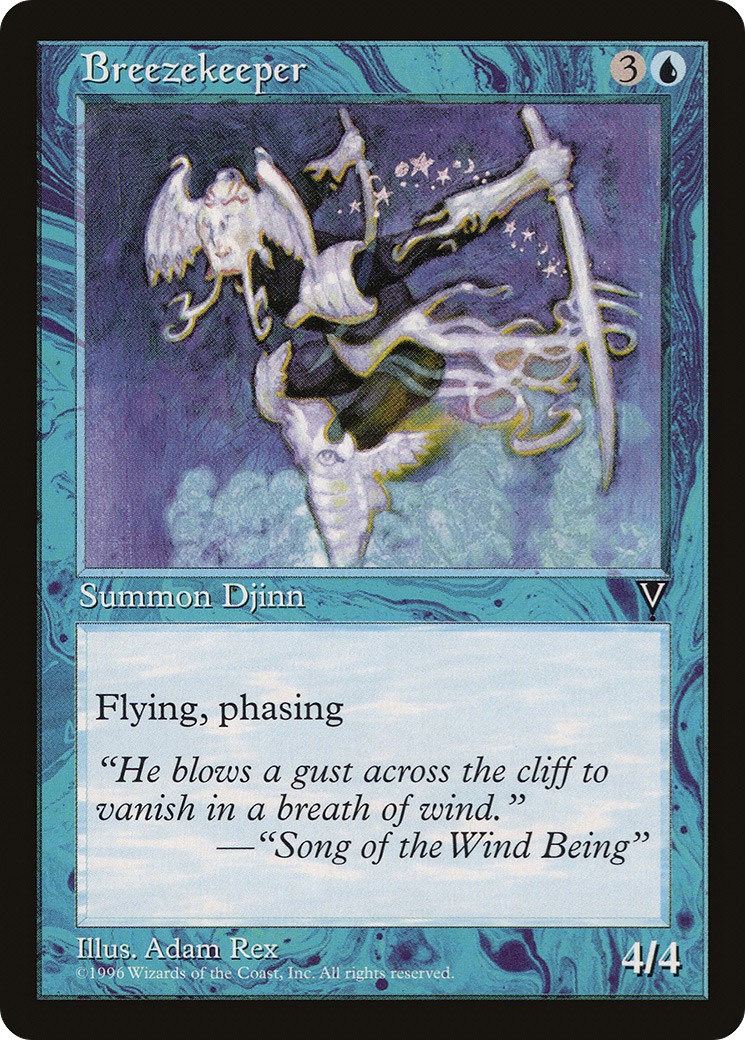 Breezekeeper (VIS-027) [Visions] MTG Single Wizards of the Coast