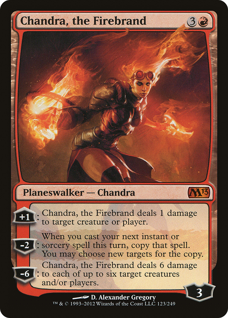 Chandra, the Firebrand (M13-123) [Magic 2013] Foil MTG Single Wizards of the Coast