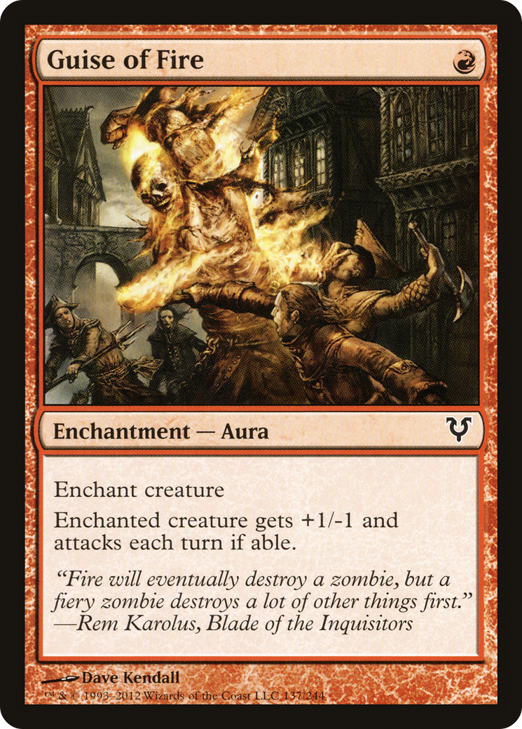 Guise of Fire (AVR-137) [Avacyn Restored] Foil MTG Single Wizards of the Coast