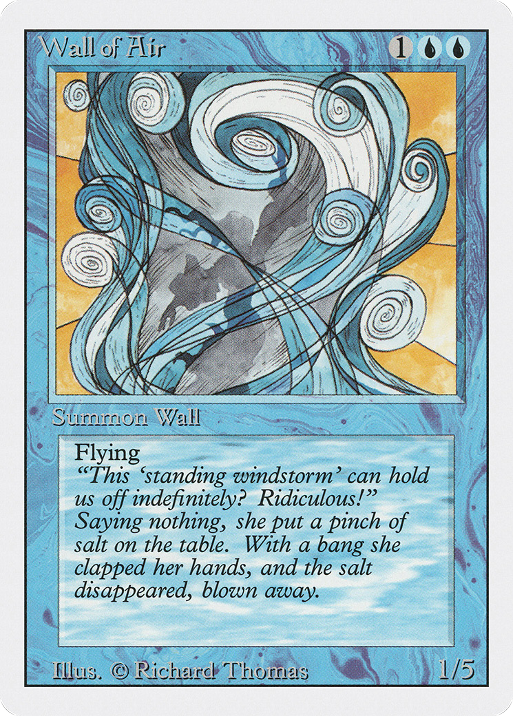 Wall of Air (3ED-090) [Revised Edition] MTG Single Magic: The Gathering