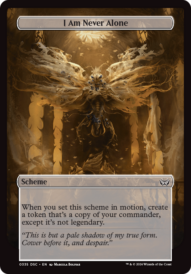 I Am Never Alone (Full Art) (A:DSC-335) [Duskmourn: House of Horror Commander] MTG Single Wizards of the Coast