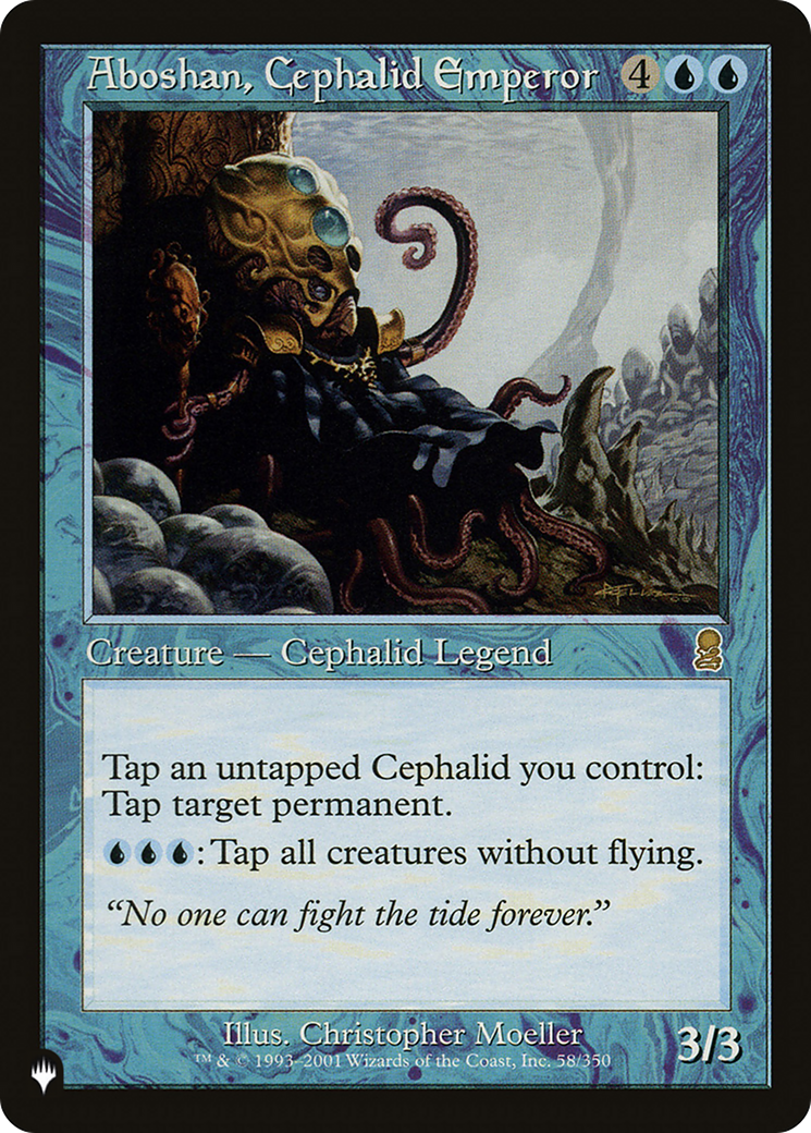 Aboshan, Cephalid Emperor (LIST-ODY-58) [The List] MTG Single Magic: The Gathering