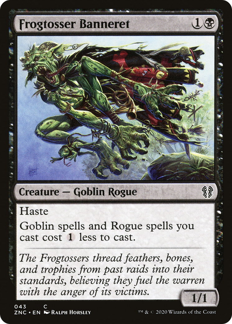 Frogtosser Banneret (ZNC-043) [Zendikar Rising Commander] MTG Single Wizards of the Coast