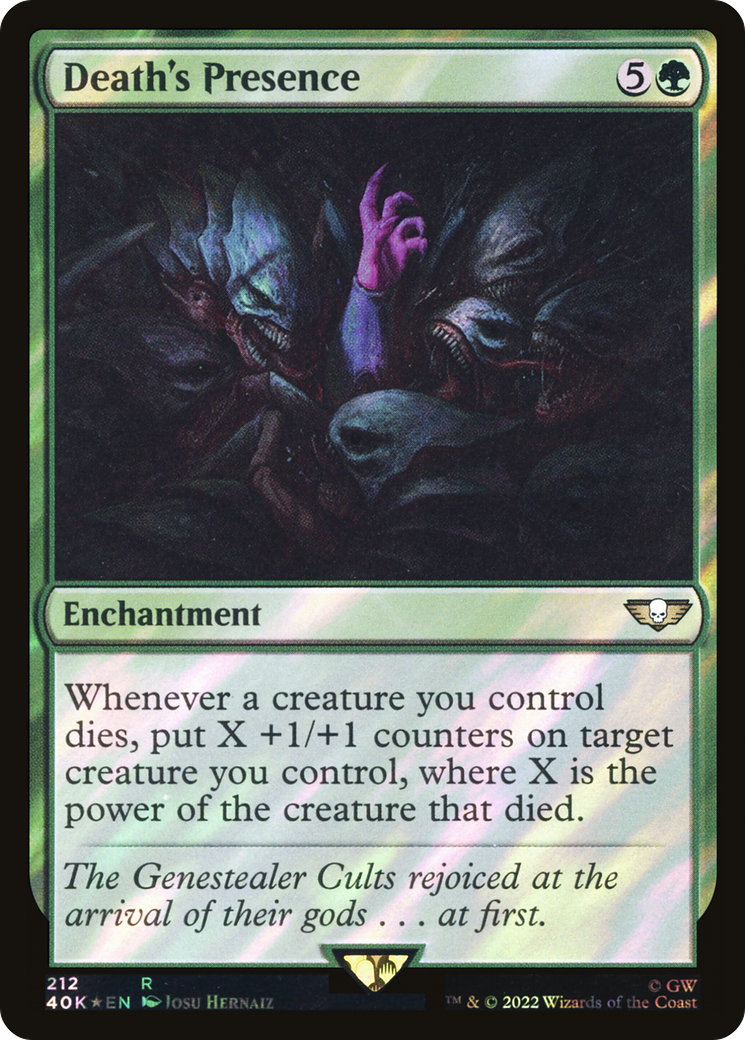 Death's Presence (40K-212★) [Warhammer 40,000 Commander] Foil MTG Single Wizards of the Coast