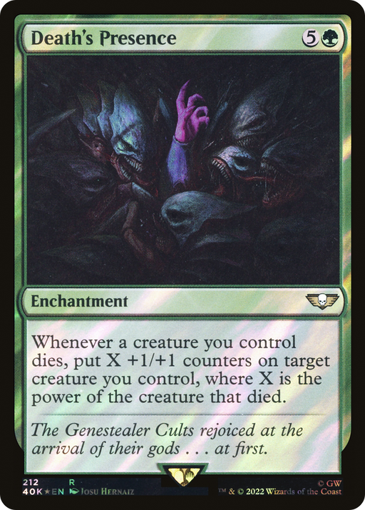 Death's Presence (40K-212★) [Warhammer 40,000 Commander] Foil MTG Single Wizards of the Coast