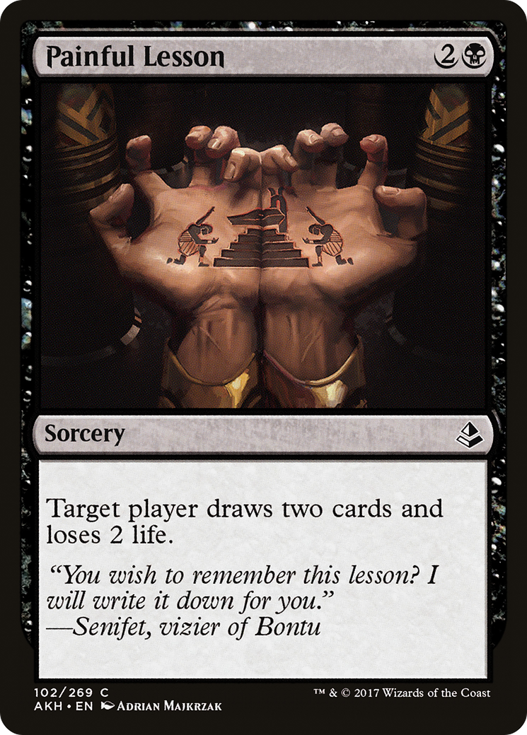 Painful Lesson (AKH-102) [Amonkhet] Foil MTG Single Wizards of the Coast