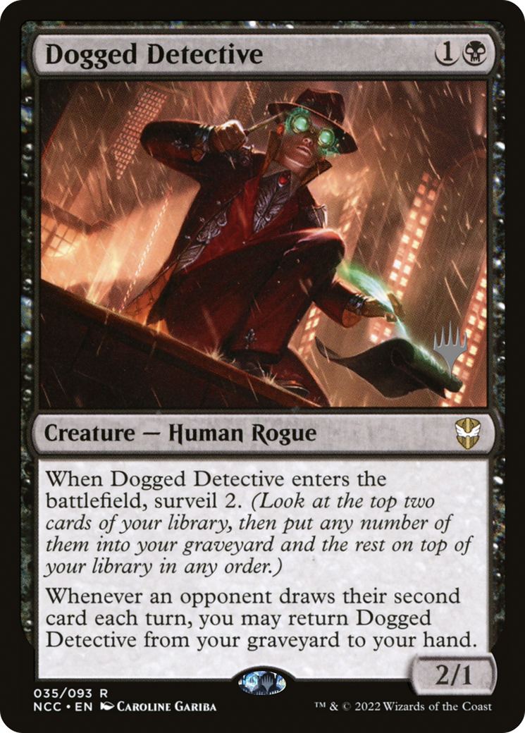 Dogged Detective (PPSNC-035) [New Capenna Commander Promos] Foil MTG Single Wizards of the Coast