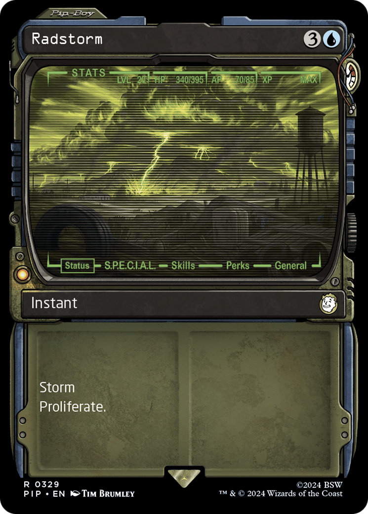 Radstorm (PIP-329) [Fallout] (Showcase) Foil MTG Single Wizards of the Coast