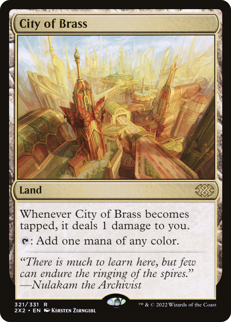 City of Brass (2X2-321) [Double Masters 2022] MTG Single Wizards of the Coast