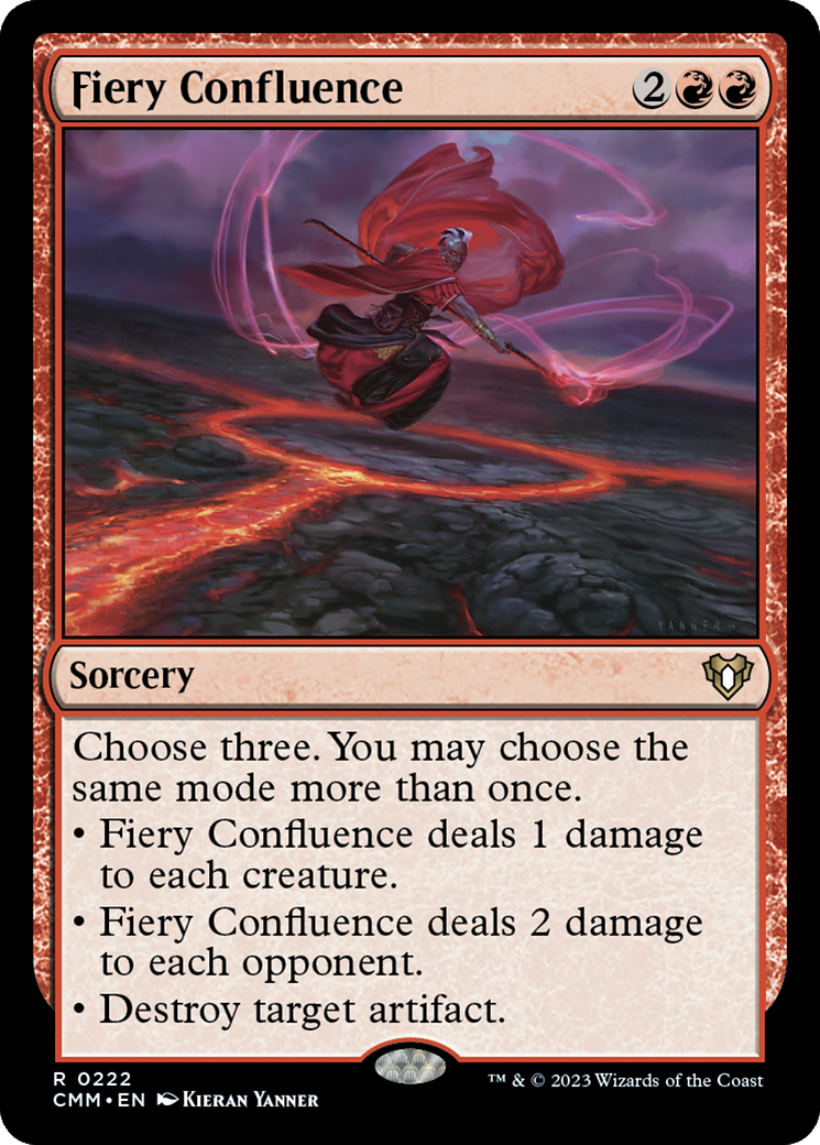 Fiery Confluence (CMM-222) [Commander Masters] Foil MTG Single Wizards of the Coast