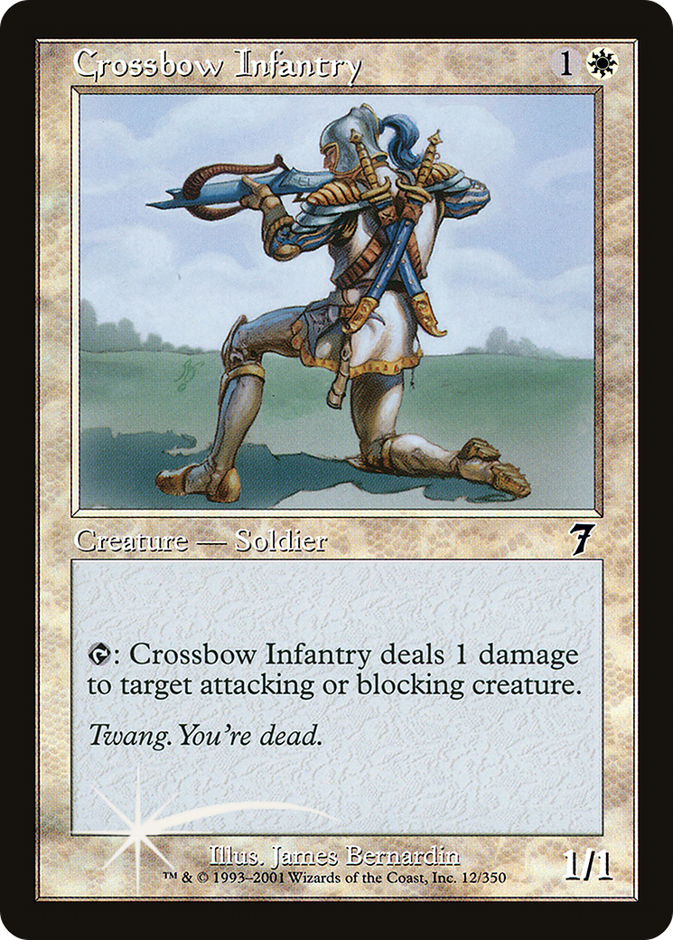 Crossbow Infantry (7ED-012) [7th Edition] MTG Single Wizards of the Coast