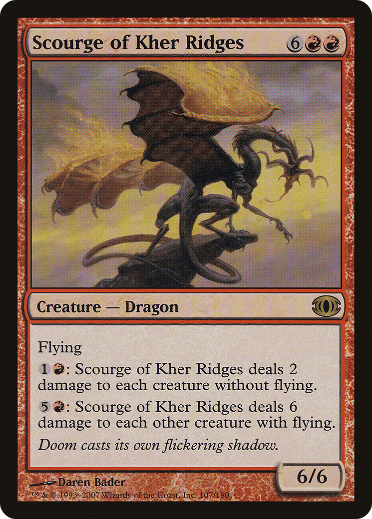 Scourge of Kher Ridges (FUT-107) [Future Sight] MTG Single Wizards of the Coast
