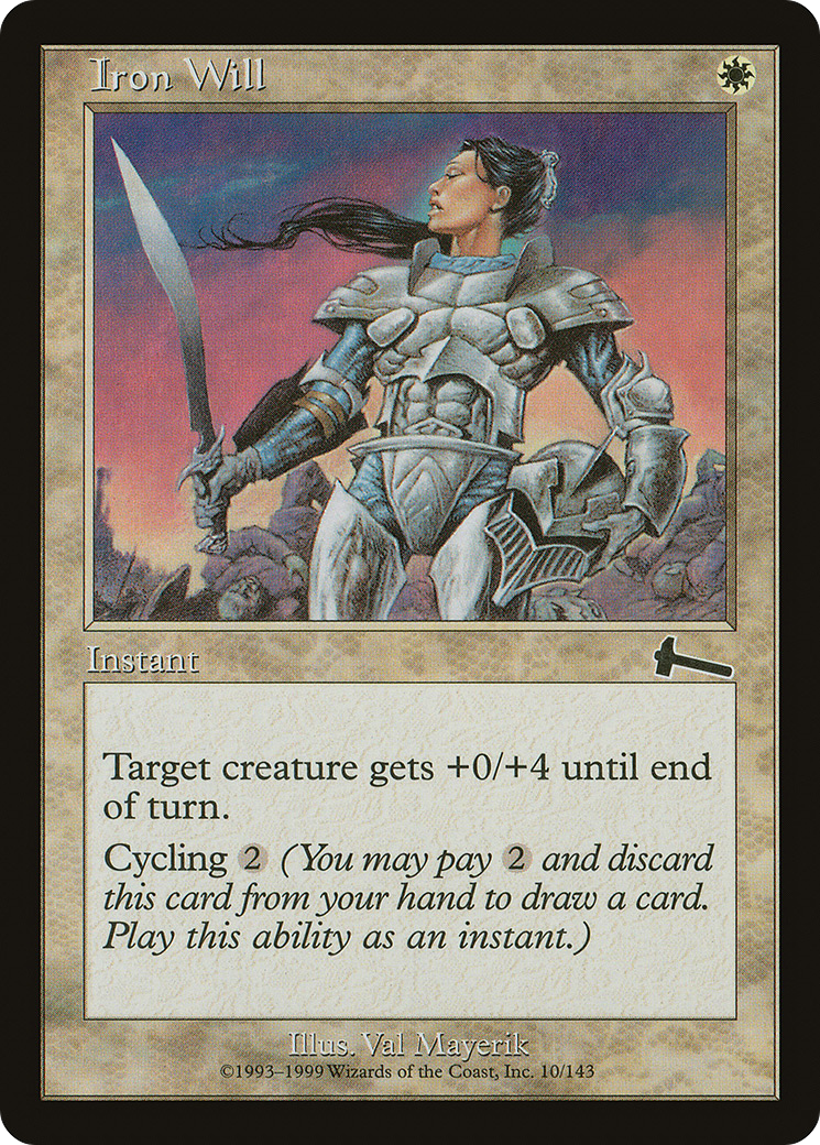Iron Will (ULG-010) [Urza's Legacy] Foil MTG Single Wizards of the Coast