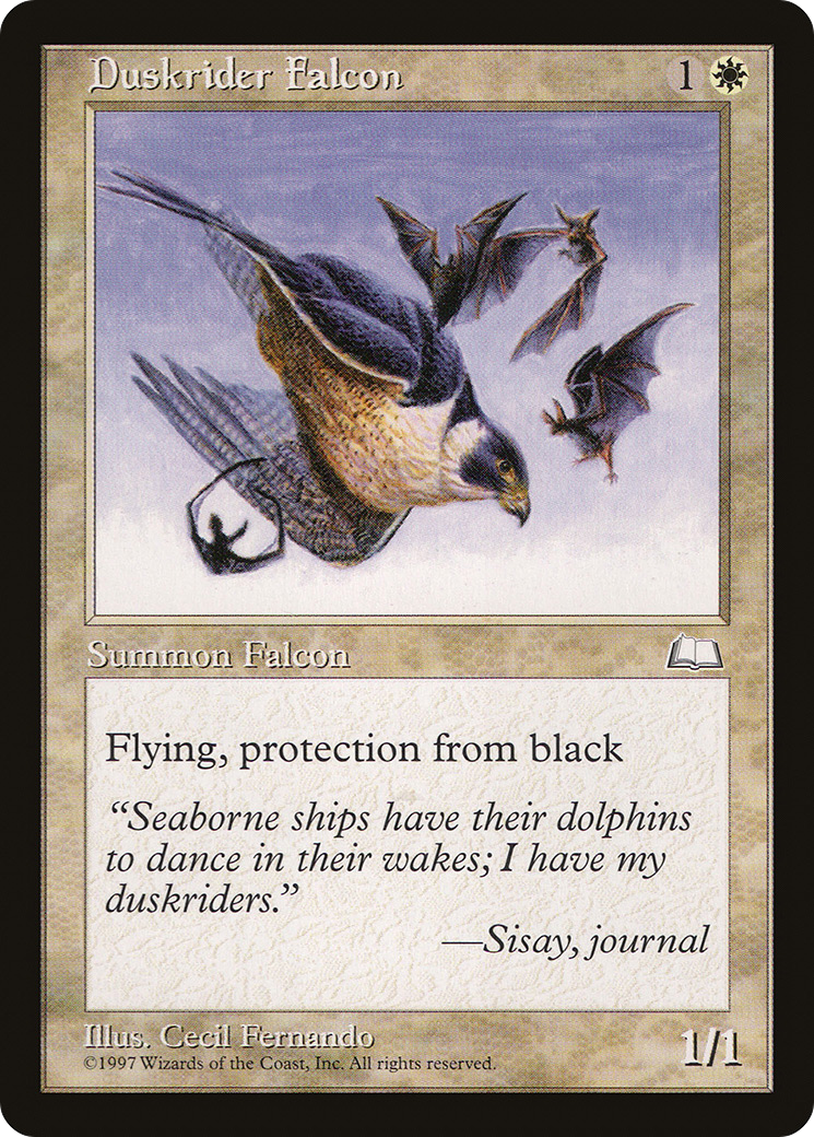 Duskrider Falcon (WTH-) [Weatherlight] MTG Single Wizards of the Coast