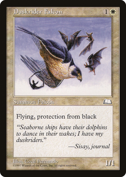 Duskrider Falcon (WTH-) [Weatherlight] MTG Single Wizards of the Coast