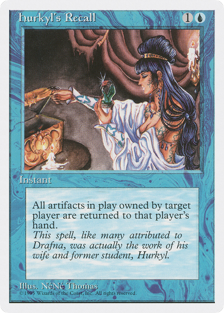 Hurkyl's Recall (4ED-077) [Fourth Edition] MTG Single Wizards of the Coast