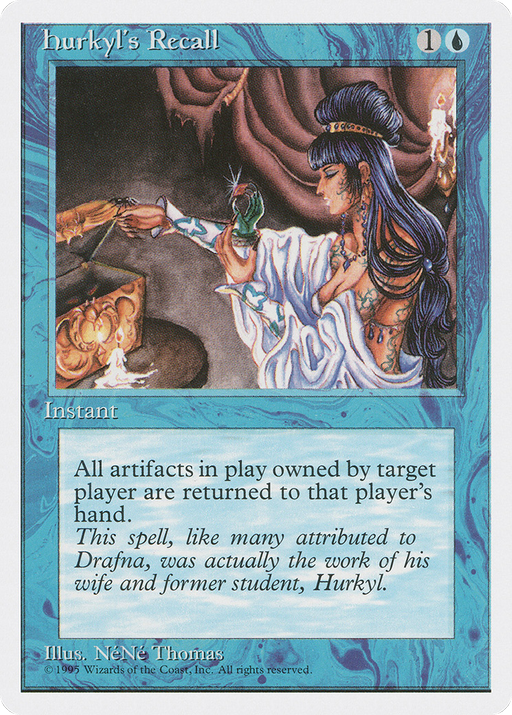 Hurkyl's Recall (4ED-077) [Fourth Edition] MTG Single Wizards of the Coast