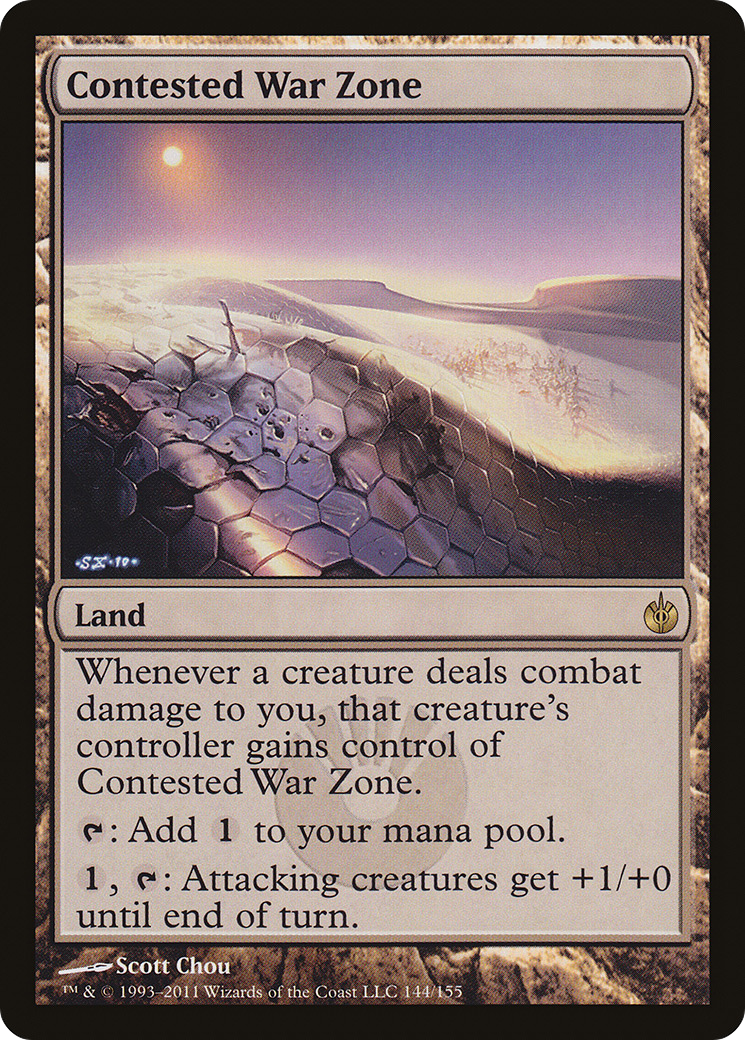 Contested War Zone (MBS-144) [Mirrodin Besieged] Foil MTG Single Wizards of the Coast