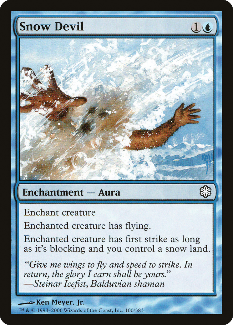 Snow Devil (CTD-100) [Misc] Coldsnap Theme Decks MTG Single Wizards of the Coast
