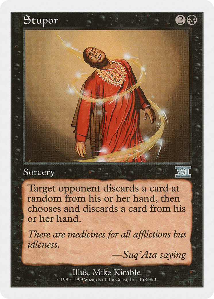 Stupor (6ED-158) [Classic Sixth Edition] MTG Single Wizards of the Coast