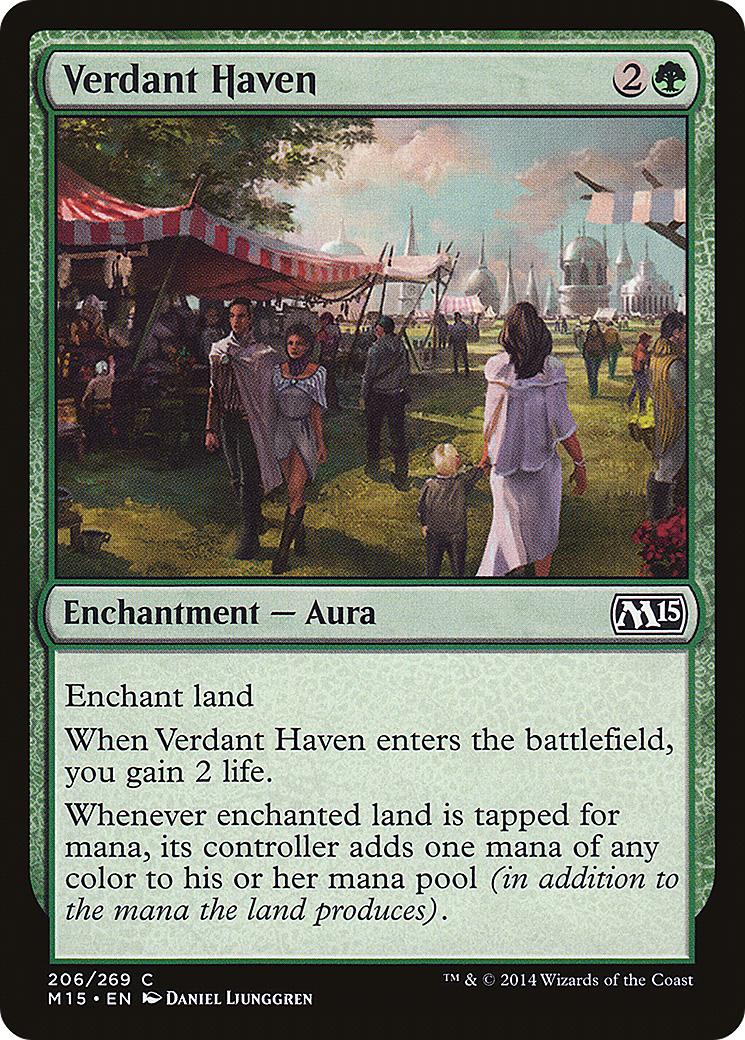 Verdant Haven (M15-206) [Magic 2015] Foil MTG Single Wizards of the Coast