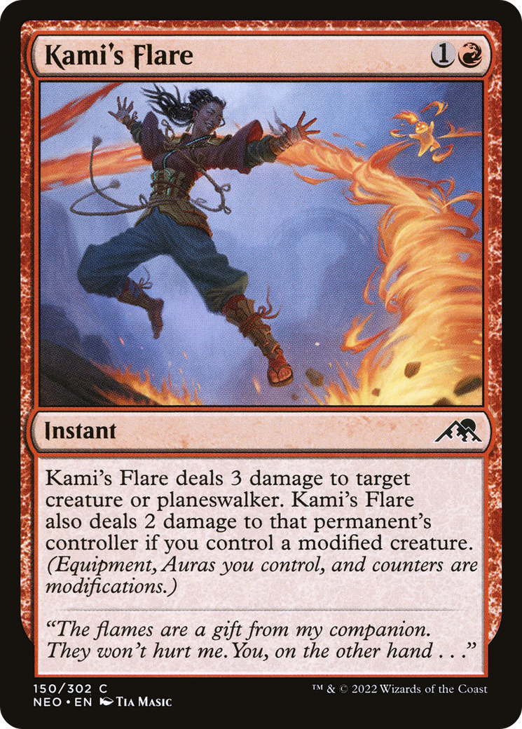 Kami's Flare (NEO-150) [Kamigawa: Neon Dynasty] MTG Single Wizards of the Coast