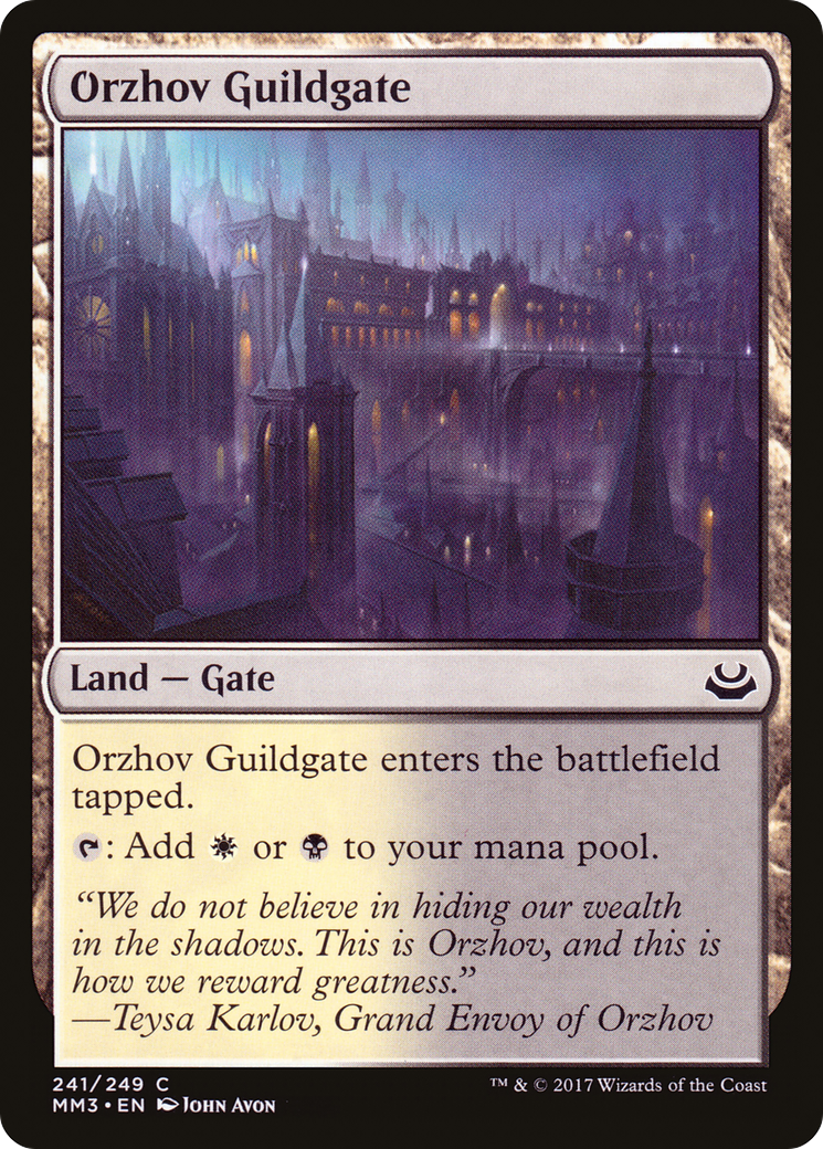 Orzhov Guildgate (MM3-241) [Modern Masters 2017] Foil MTG Single Modern Masters 2017