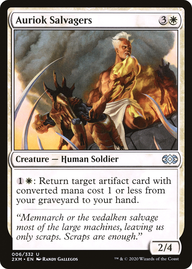 Auriok Salvagers (2XM-006) [Double Masters] MTG Single Wizards of the Coast
