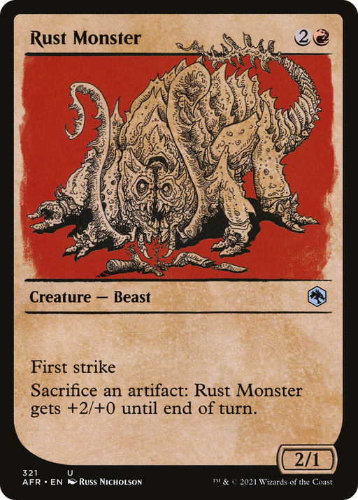 Rust Monster (AFR-321) [Adventures in the Forgotten Realms] (Showcase) MTG Single Wizards of the Coast