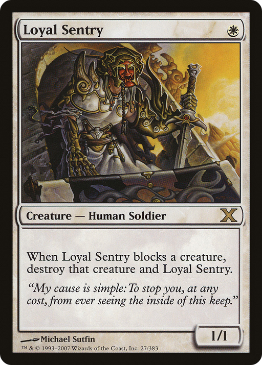 Loyal Sentry (10E-027) [Tenth Edition] MTG Single Wizards of the Coast