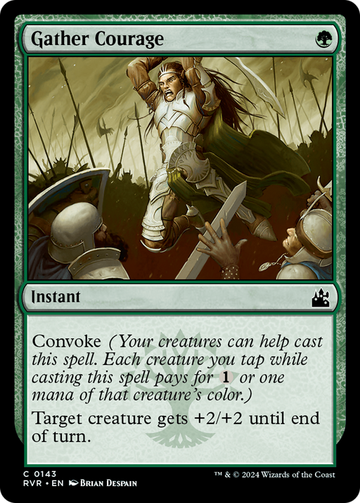 Gather Courage (RVR-143) [Ravnica Remastered] Foil MTG Single Wizards of the Coast