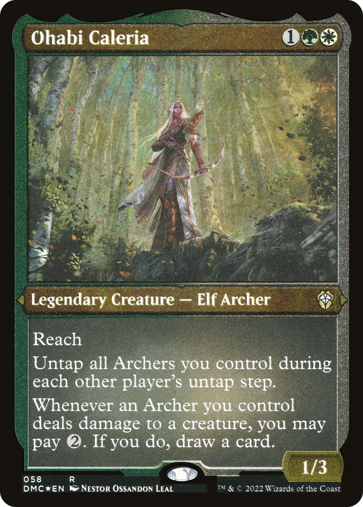 Ohabi Caleria (DMC-058) [Dominaria United Commander] Etched Foil MTG Single Wizards of the Coast
