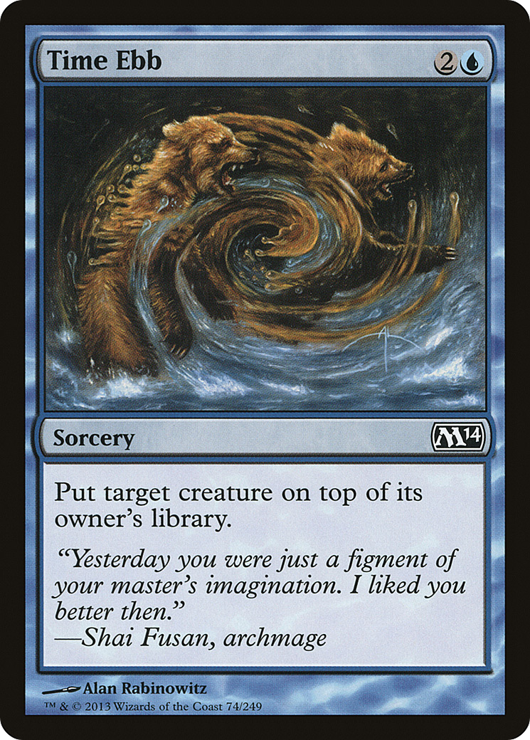 Time Ebb (M14-074) [Magic 2014] Foil MTG Single Wizards of the Coast