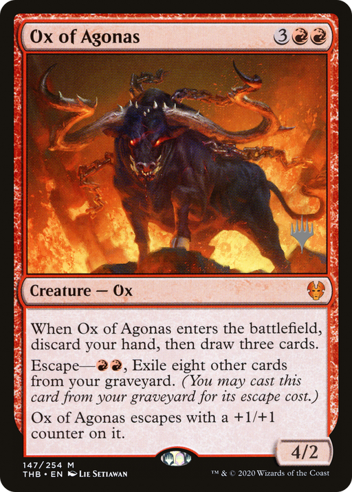Ox of Agonas (PPTHB-147) [Theros Beyond Death Promos] MTG Single Wizards of the Coast