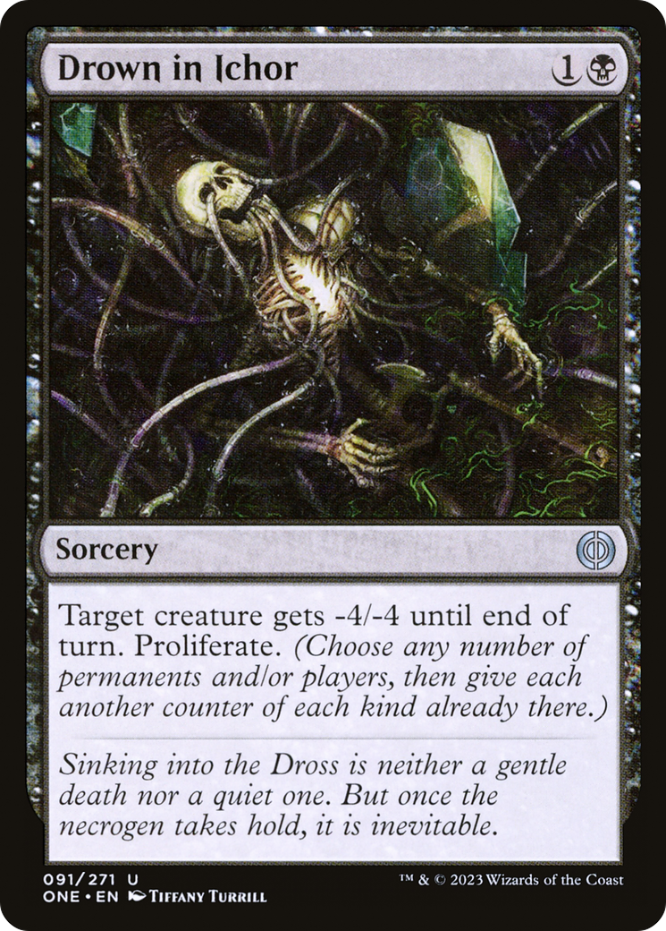 Drown in Ichor (ONE-091) [Phyrexia: All Will Be One] Foil MTG Single Wizards of the Coast