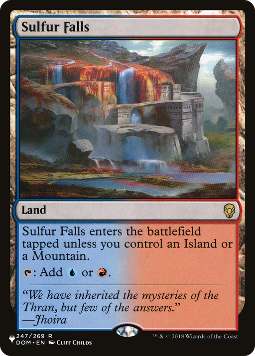 Sulfur Falls (LIST-DOM-247) [Mystery Booster] The List MTG Single Wizards of the Coast
