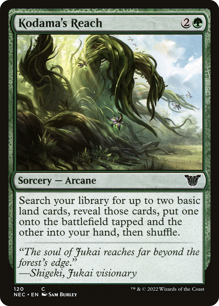 Kodama's Reach (NEC-120) [Neon Dynasty Commander] MTG Single Wizards of the Coast