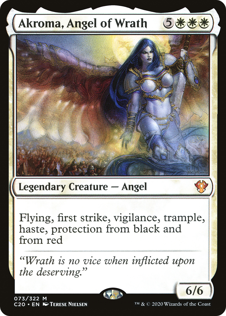 Akroma, Angel of Wrath (C20-073) [Commander 2020] MTG Single Wizards of the Coast