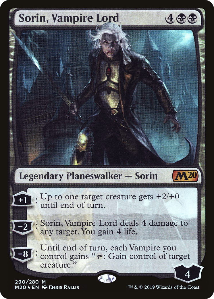 Sorin, Vampire Lord (M20-290) [Core Set 2020] Foil MTG Single Wizards of the Coast