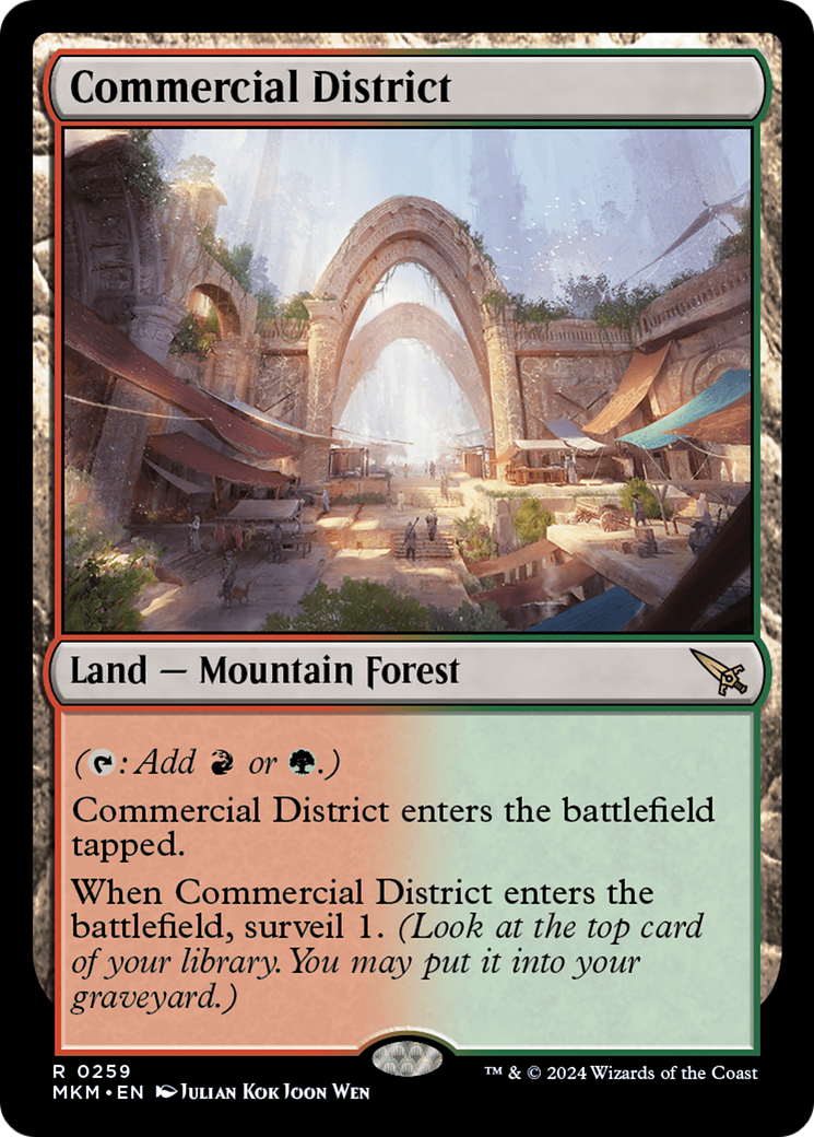 Commercial District (MKM-259) [Murders at Karlov Manor] MTG Single Wizards of the Coast