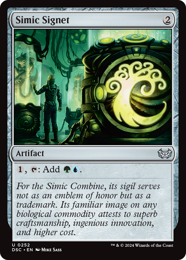Simic Signet (DSC-252) [Duskmourn: House of Horror Commander] MTG Single Wizards of the Coast