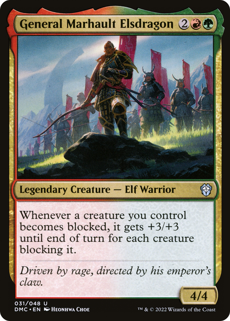 General Marhault Elsdragon (DMC-031) [Dominaria United Commander] Foil MTG Single Wizards of the Coast