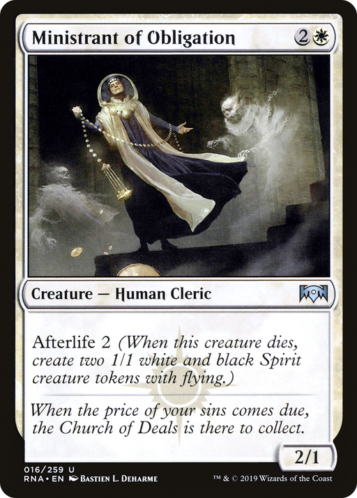 Ministrant of Obligation (RNA-016) [Ravnica Allegiance] Foil MTG Single Wizards of the Coast