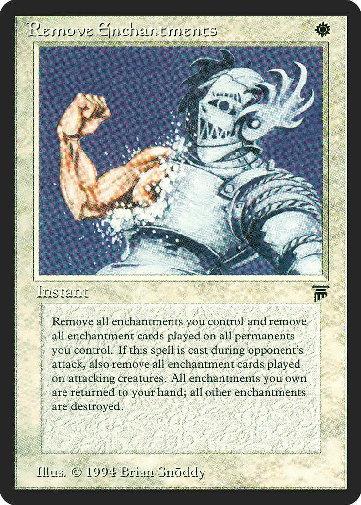 Remove Enchantments (LEG-033) [Oldschool] Legends MTG Single Wizards of the Coast