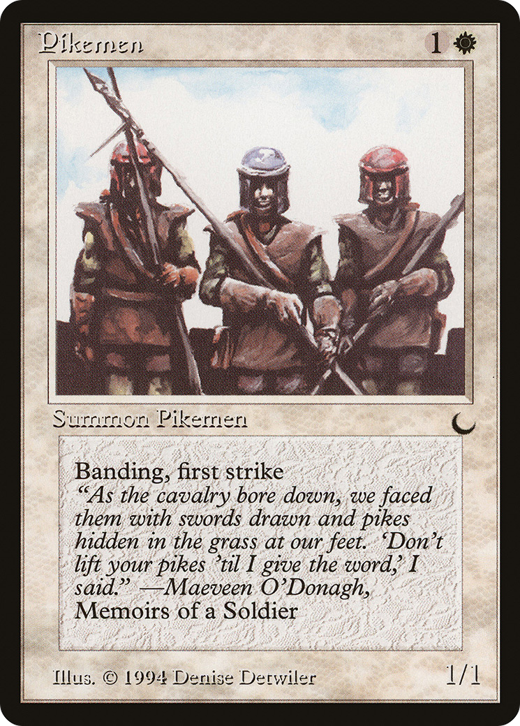 Pikemen (DRK-015) [Oldschool] The Dark MTG Single Wizards of the Coast