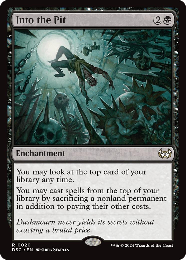 Into the Pit (DSC-020) [Duskmourn: House of Horror Commander] MTG Single Wizards of the Coast