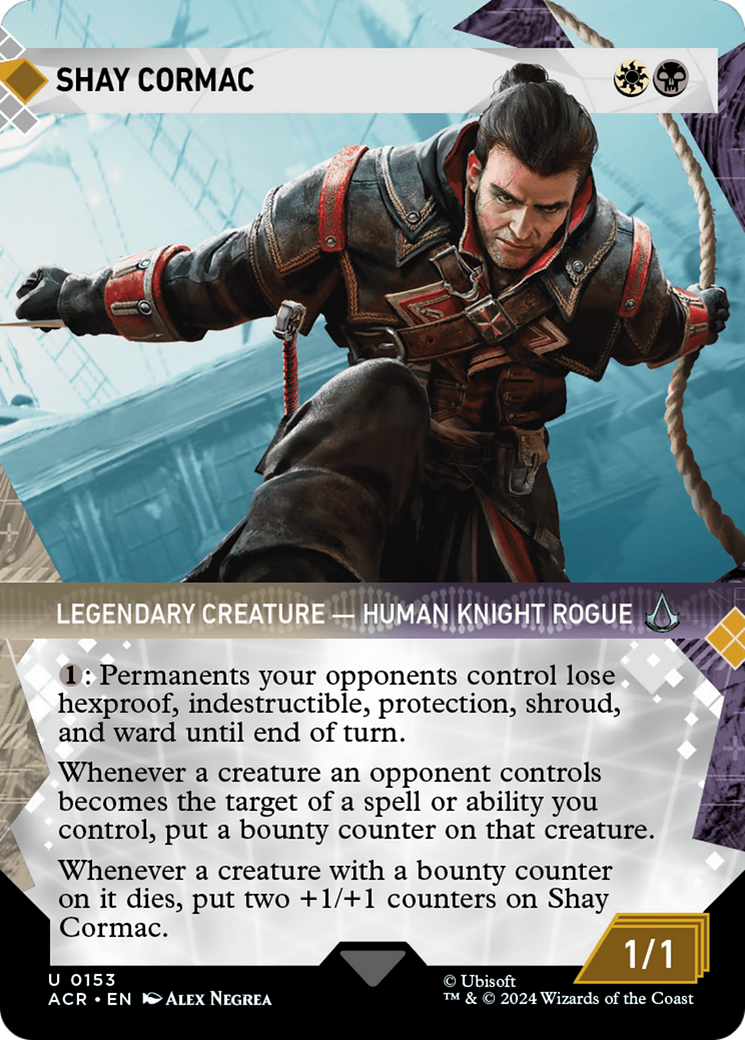 Shay Cormac (ACR-153) [Assassin's Creed] (Showcase) (Borderless) Foil MTG Single Wizards of the Coast