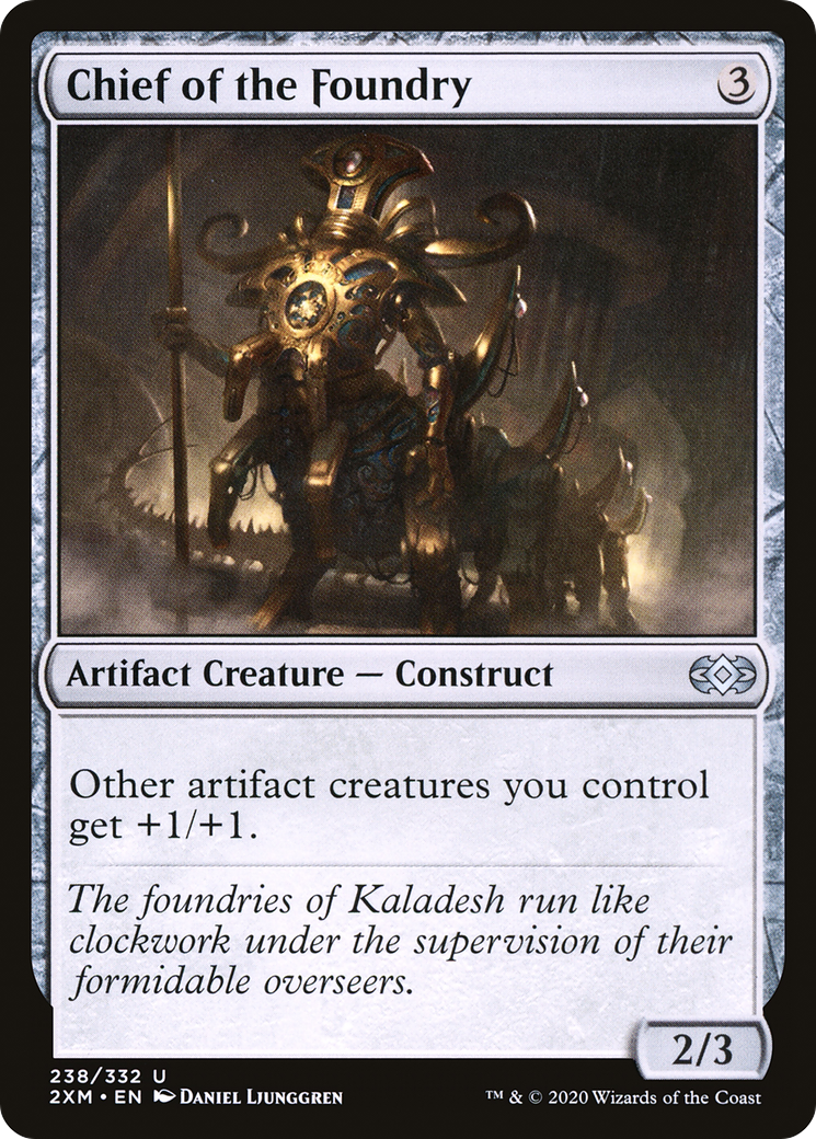 Chief of the Foundry (2XM-238) [Double Masters] Foil MTG Single Wizards of the Coast