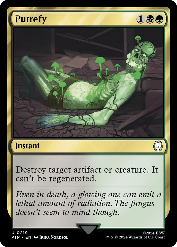 Putrefy (PIP-219) [Fallout] MTG Single Wizards of the Coast